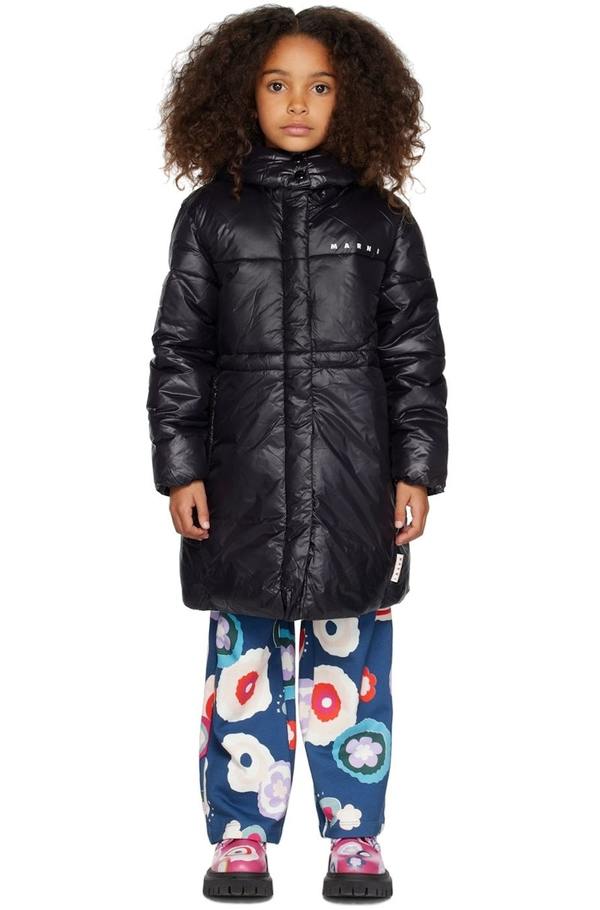 Kids Marni Hooded Jacket - Black | Garmentory