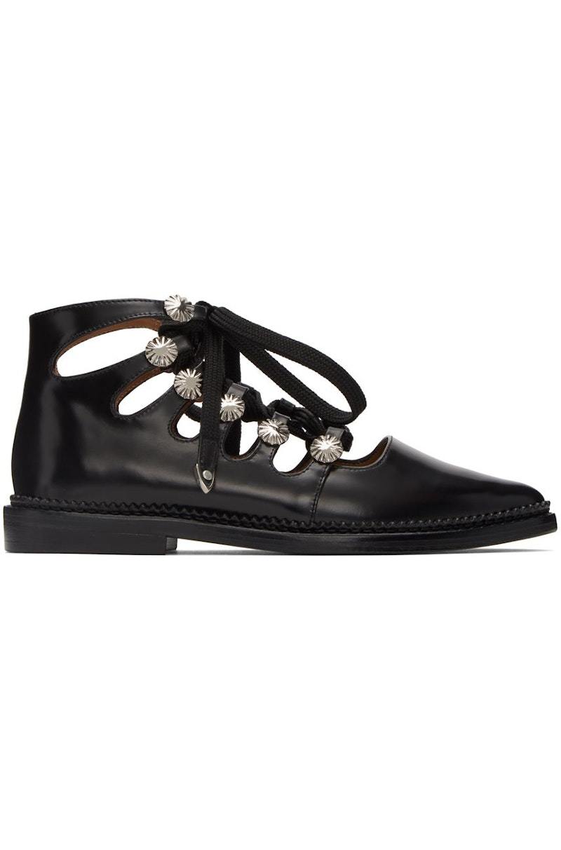 Toga Pulla SSENSE Exclusive Lace-Up Shoes - Black | Garmentory