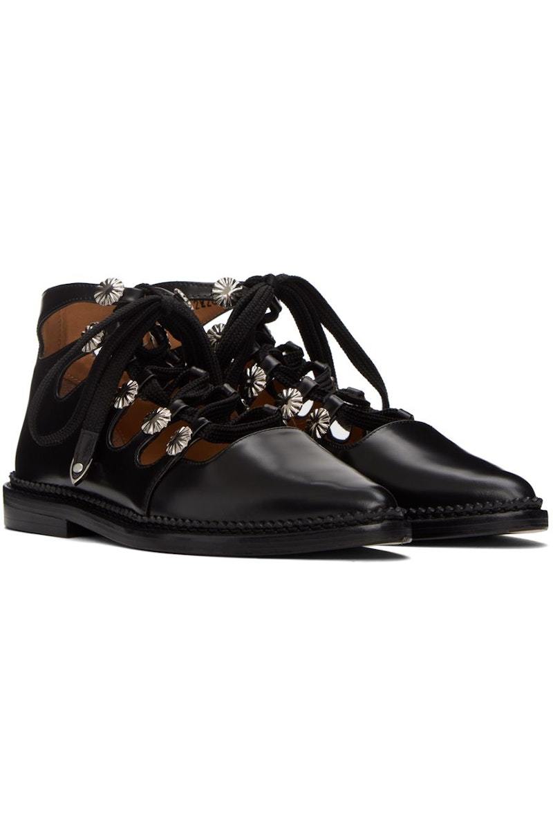 Toga Pulla SSENSE Exclusive Lace-Up Shoes - Black | Garmentory