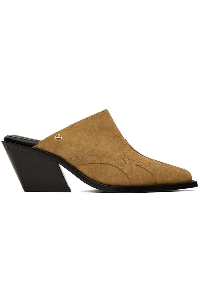 サンダル・ミュール ANINE BING Eve Mules Shoes - ANINE BING - Leather - Brown ANINE BING Eve Mules | Brown | FARFETCH