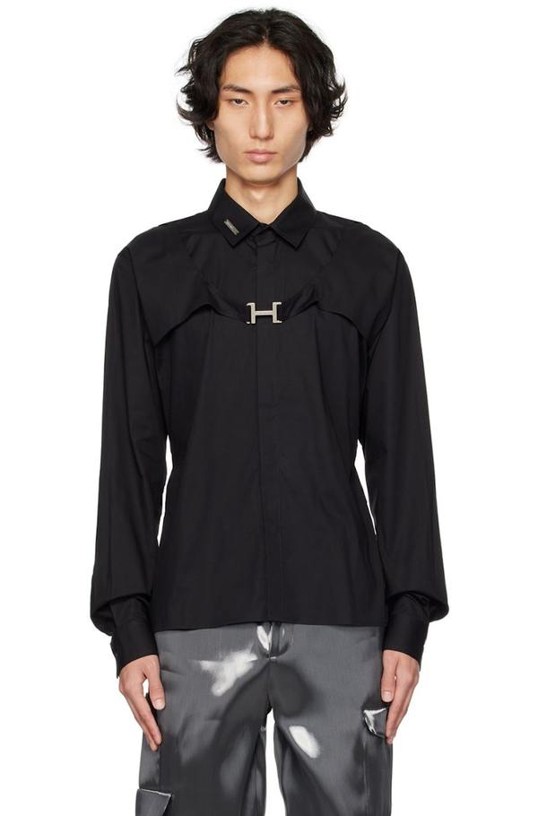 Heliot Emil Regalia Shirt - Black | Garmentory