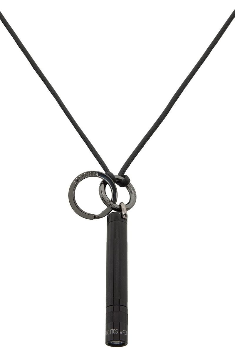 Lemaire Maglite Leather Necklace - Black | Garmentory