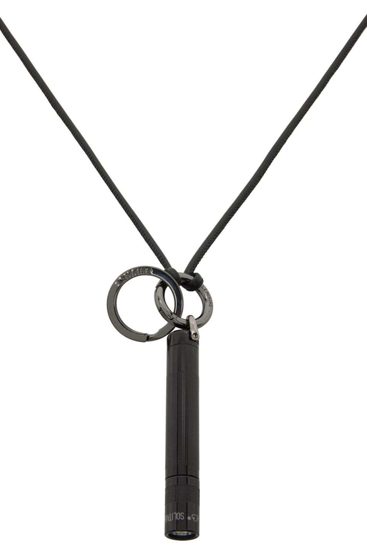 Lemaire Maglite Leather Necklace - Black | Garmentory