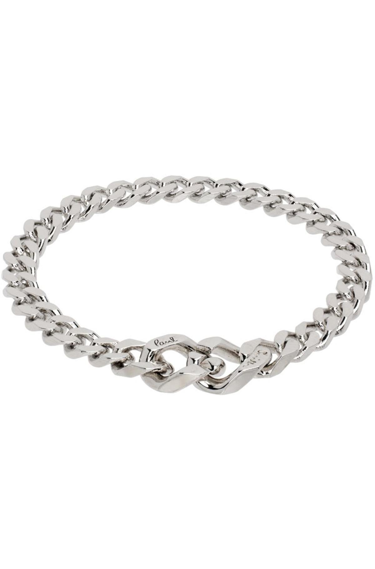 PAUL SMITH Silver Curb Chain Bracelet - Metallics | Garmentory