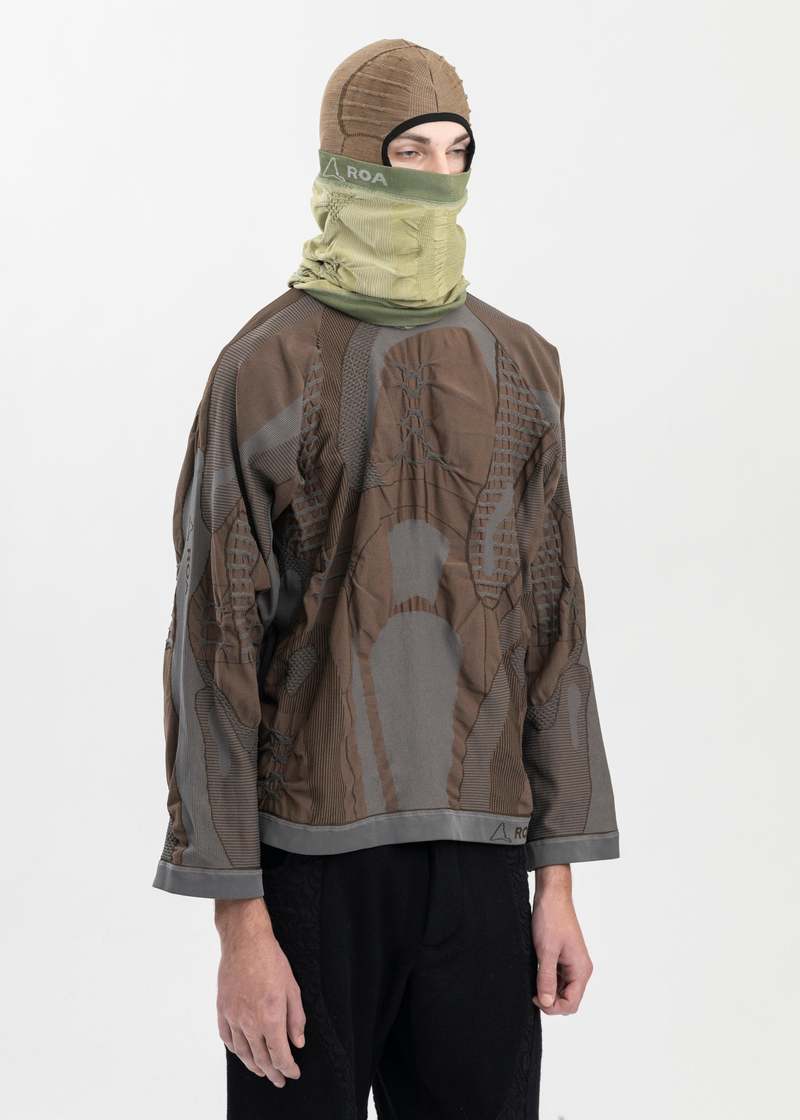 ROA MILITARY 3D KNIT NECK GAITER - GREEN | Garmentory ROA MILITARY 3D KNIT NECK GAITER - GREEN | Garmentory
