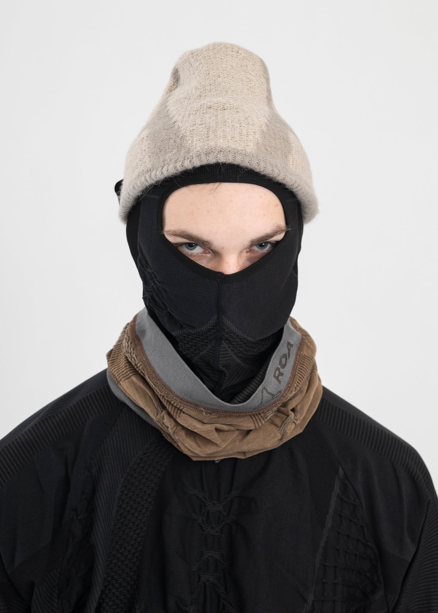 _Ｊ.L-A.L Liquid Beanie _J.L - A.L_ Liquid Beanie - White/Onyx | Garmentory