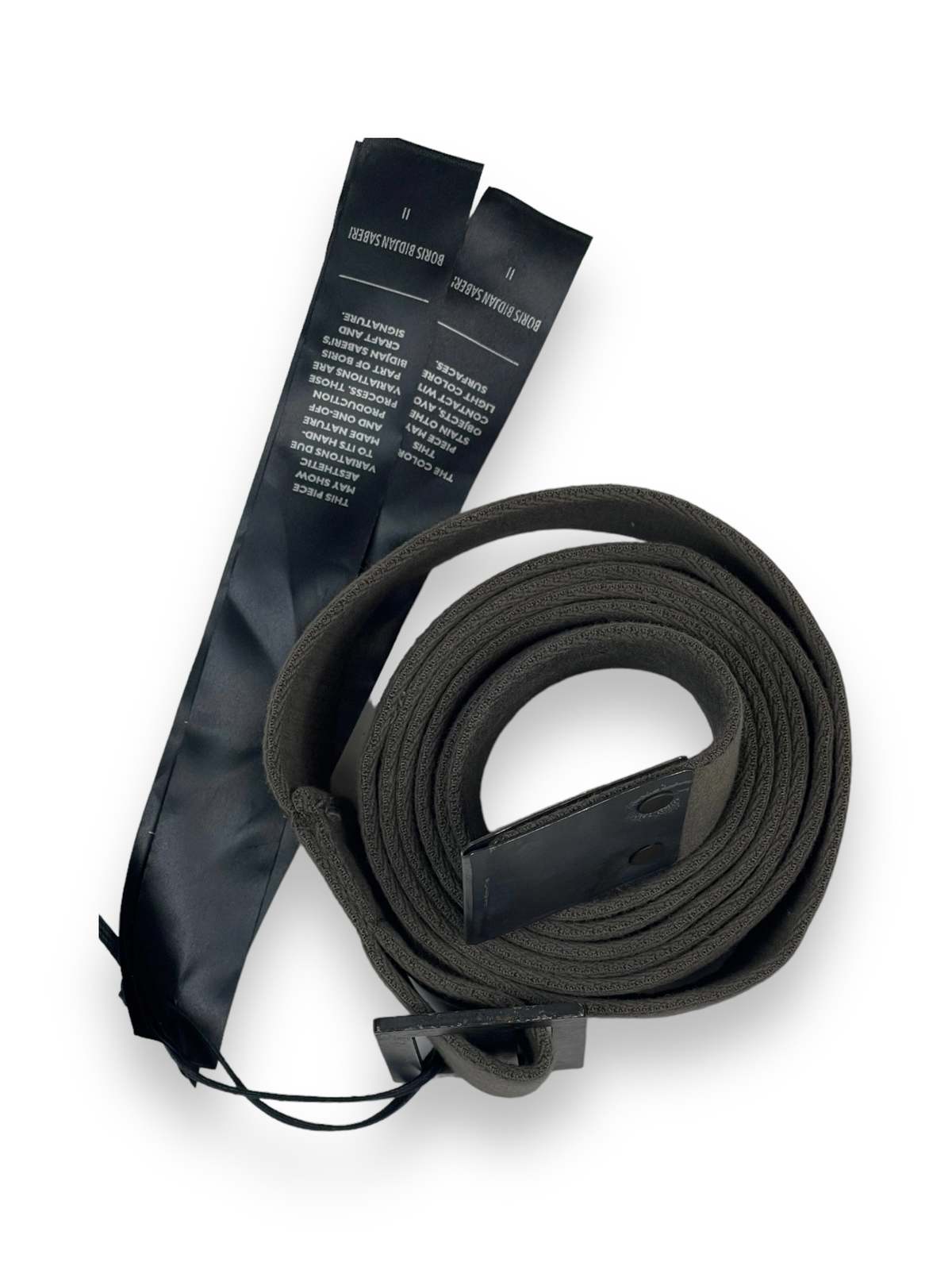 11 by Boris Bidjan Saberi BELT Black Garmentory