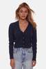 Blue&Cream Satya Cable Cropped Cardigan - Navy - Thumbnail 1