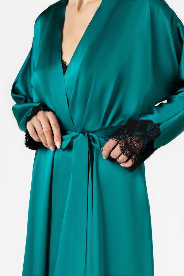 slim fit dress slacks Ayla Pleated Satin Gown main image 0