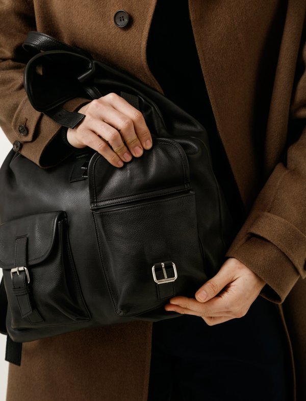 Isaac Reina 776 Large Backpack - Special Calf Black | Garmentory