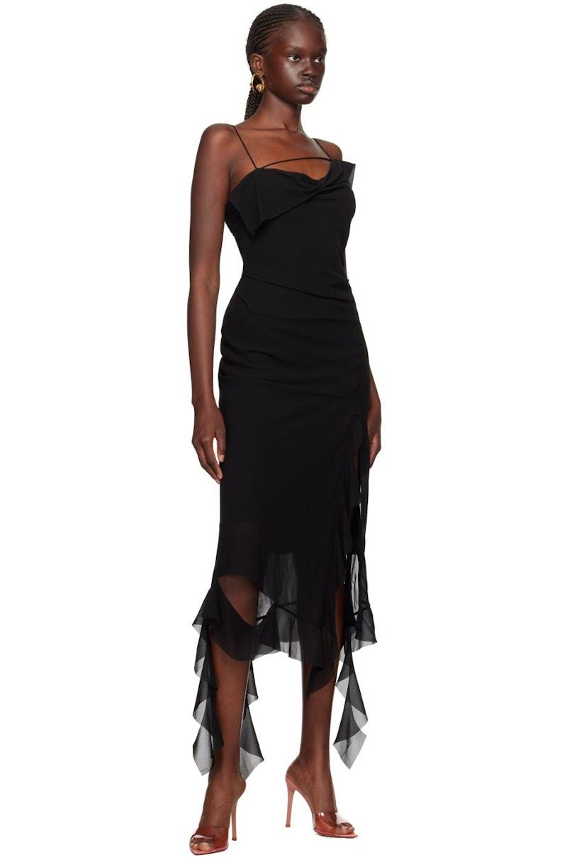 ワンピース Acne studios dress Acne Studios Satin Dress in Black | FWRD