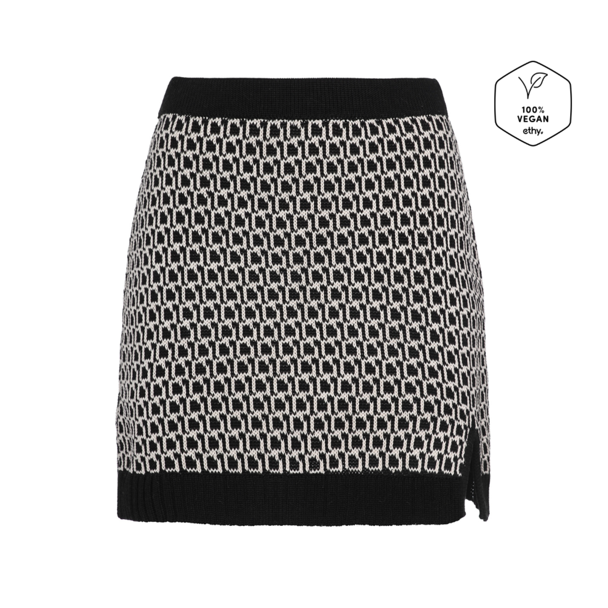 Genes INA COTTON KNIT MINI SKIRT - CHECKERED | Garmentory