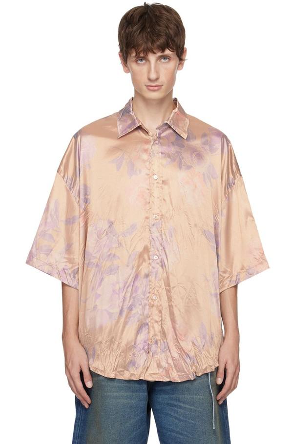 Acne Studios Crinkled Shirt - Beige | Garmentory