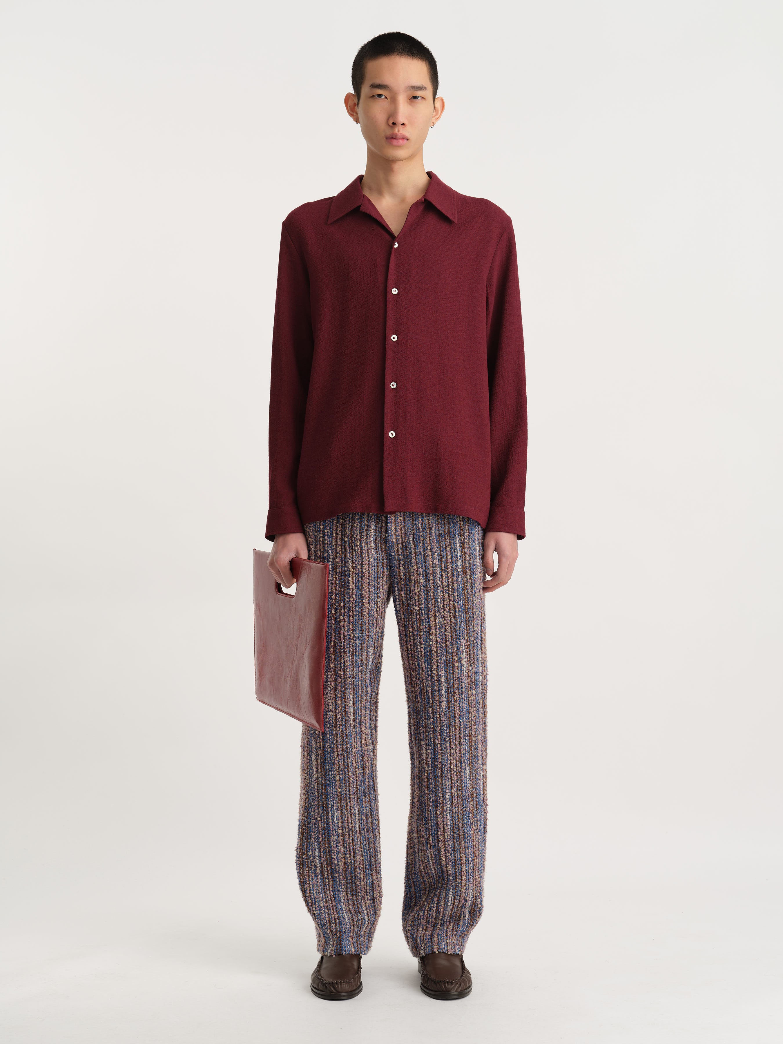 Séfr Rampoua Shirt - Burgundy | Garmentory
