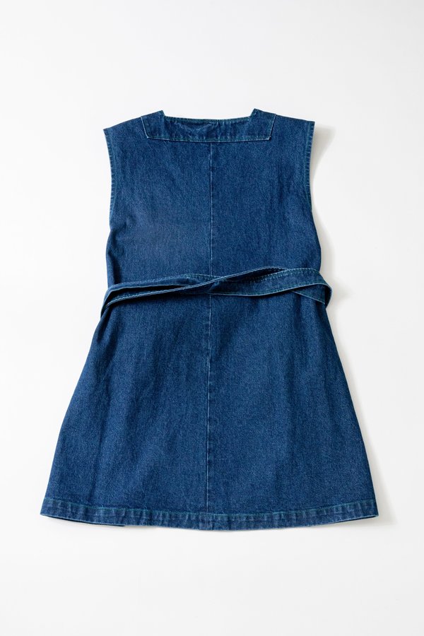 Carleen Michelle Wrap Dress - Western Denim | Garmentory