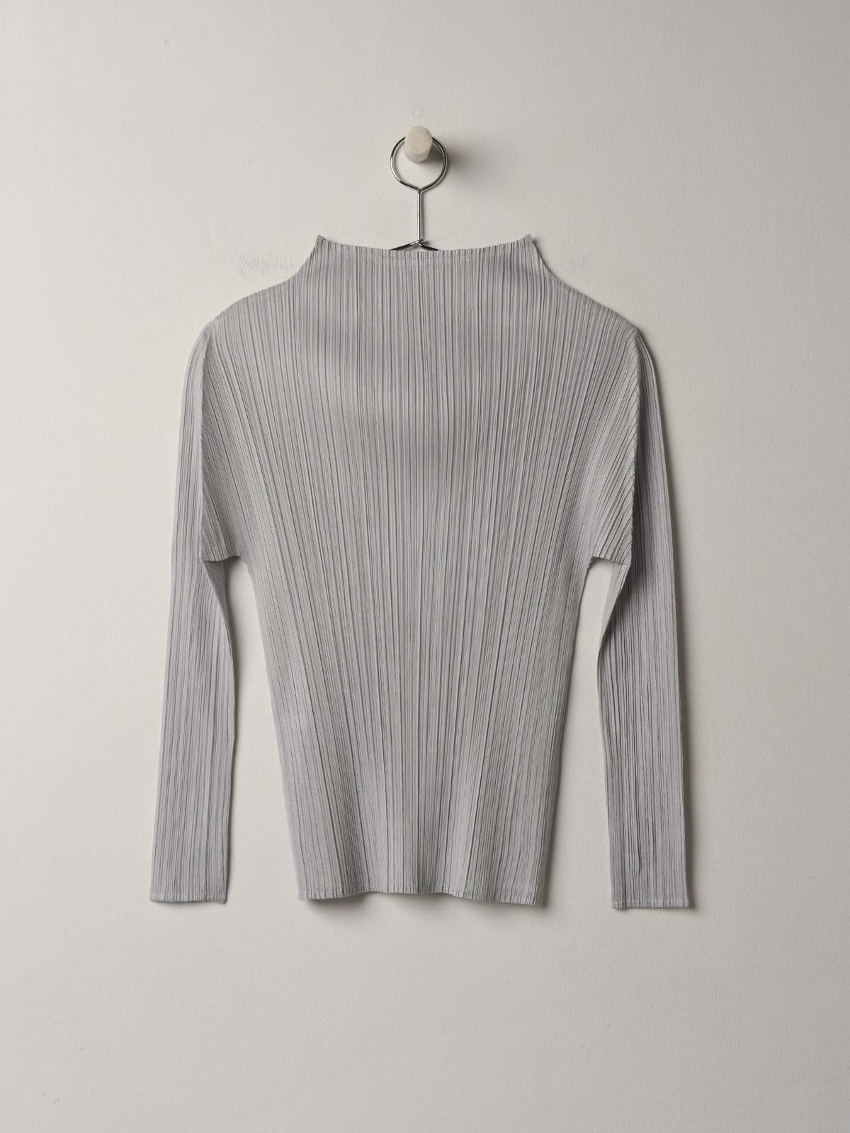 Pleats Please By Issey Miyake Basic Turtleneck Shirt - Light Gray