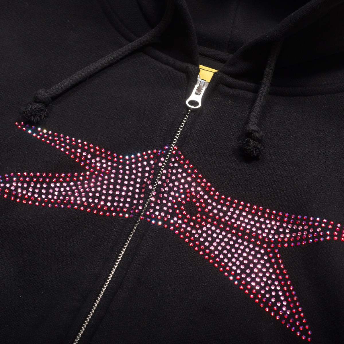 Carpet Company Bizarro Rhinestone Zip Up - Black | Garmentory