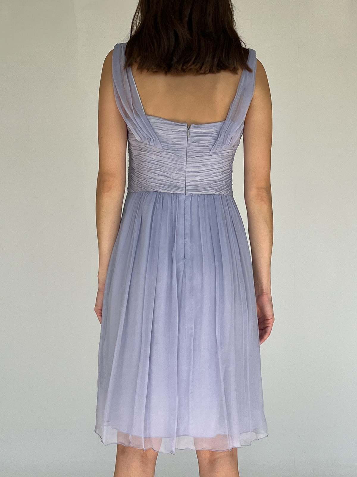 Silk Chiffon Dress - Lilac | Garmentory Silk Chiffon Dress - Lilac | Garmentory