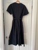 Caron Callahan Adalay Dress - Black Poplin - Thumbnail 2