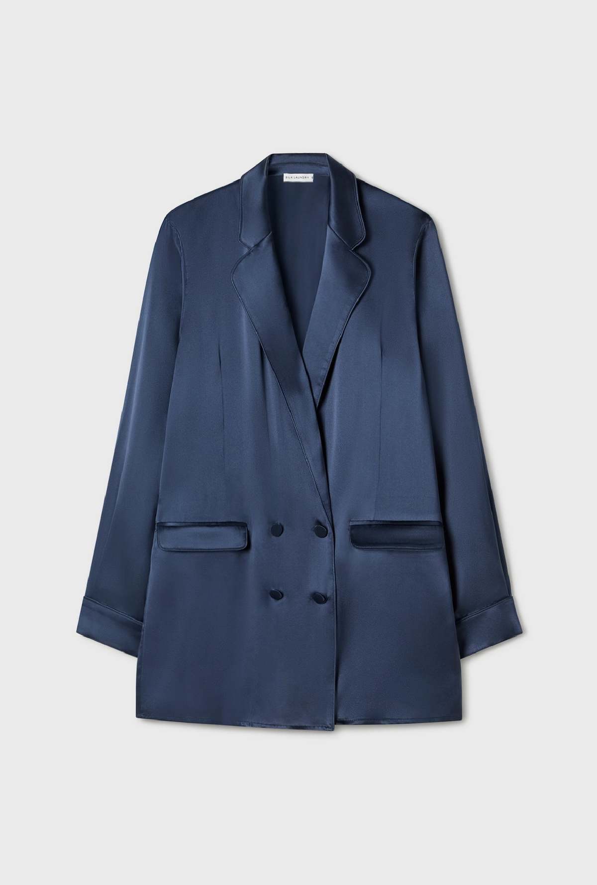  Silk Laundryrelaxed Blazer - Midnight - Image 6 of 6
