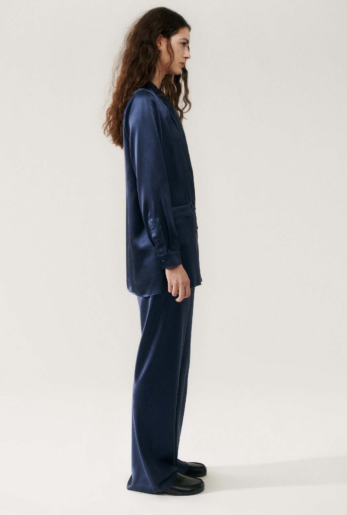  Silk Laundryrelaxed Blazer - Midnight - Image 3 of 6