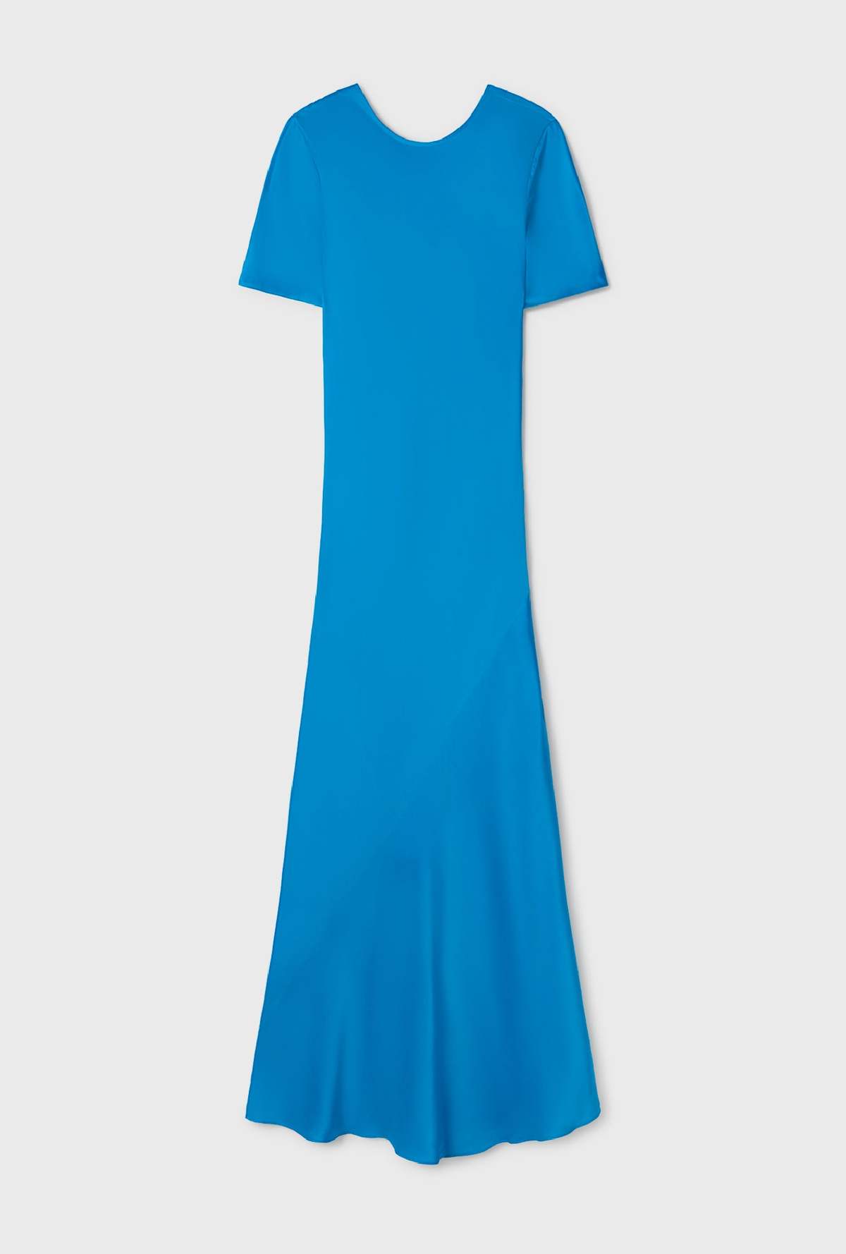 Silk Laundry SHORT SLEEVE BIAS DRESS - COAST BLUE | Garmentory