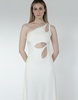 MAET MEGI Cut Out Midi Dress - White - Thumbnail 5