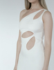 MAET MEGI Cut Out Midi Dress - White - Thumbnail 6