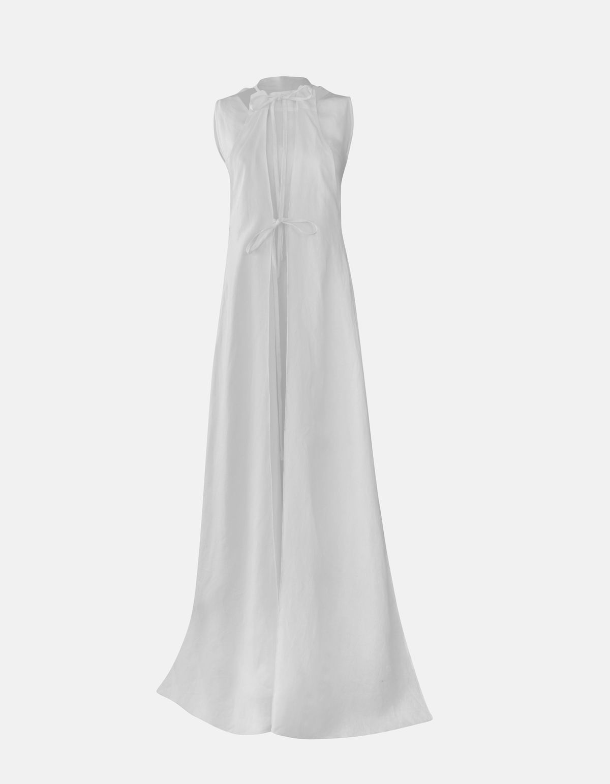 MAET FLORA Linen Long Dress - White | Garmentory