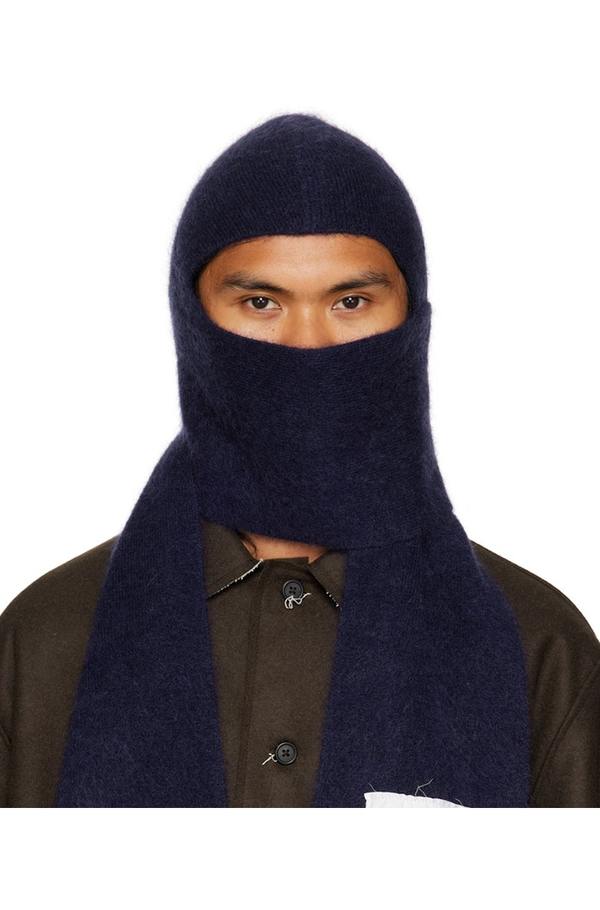 Camiel Fortgens Mohair Scarf - Navy | Garmentory
