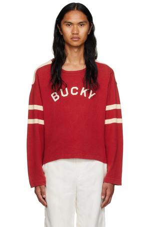 BODE BUCKY PULLOVER 23AW スウェット BODE Bucky Sweatshirt - Red | Garmentory