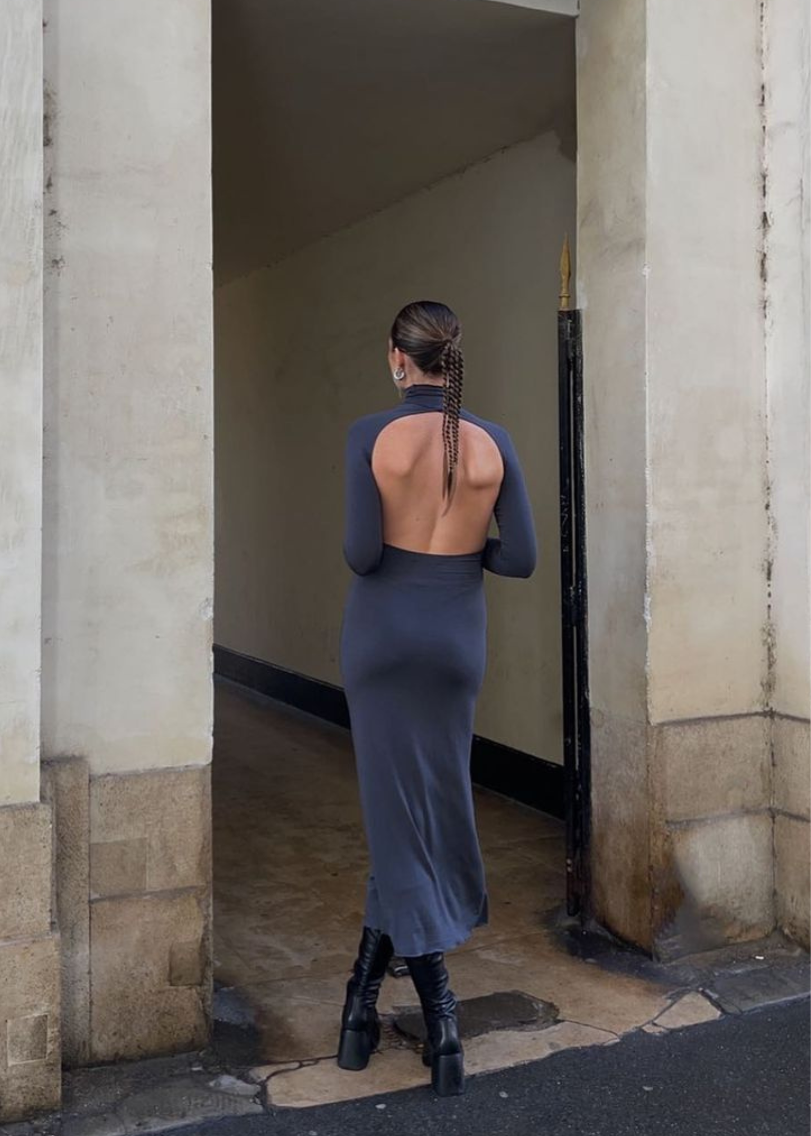 The Line By K Lenny Dress with Open Back The Line By K Lenny Dress with Open Back