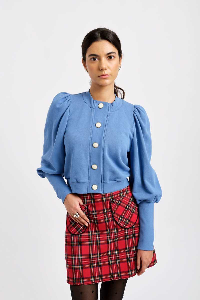 Eliza Faulkner Polly Cardigan Periwinkle - Blue Eliza Faulkner Polly Cardigan Periwinkle - Blue