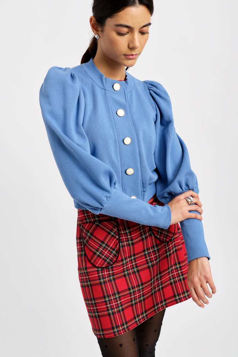 Eliza Faulkner Polly Cardigan Periwinkle - Blue Eliza Faulkner Polly Cardigan Periwinkle - Blue