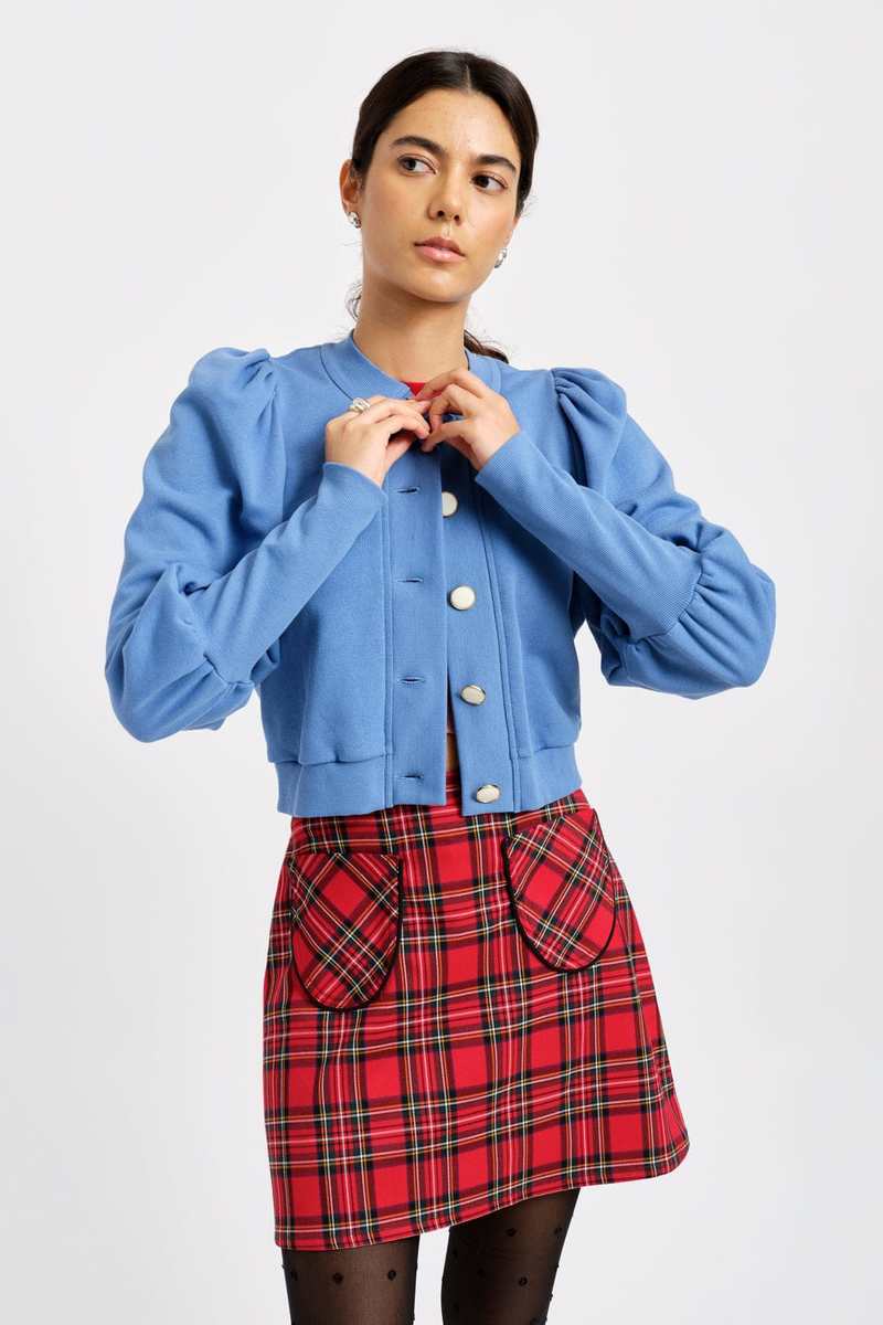 Eliza Faulkner Polly Cardigan Periwinkle - Blue Eliza Faulkner Polly Cardigan Periwinkle - Blue
