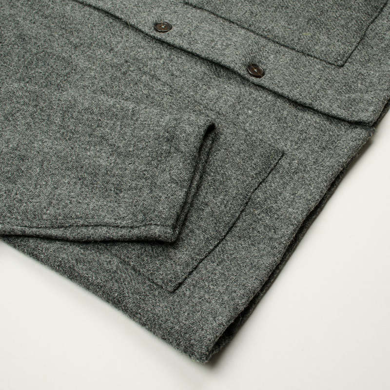 【美品】Universal Works ハリスツイードジャケット Mサイズ Universal Works Easy Over Harris Tweed Jacket - Grey
