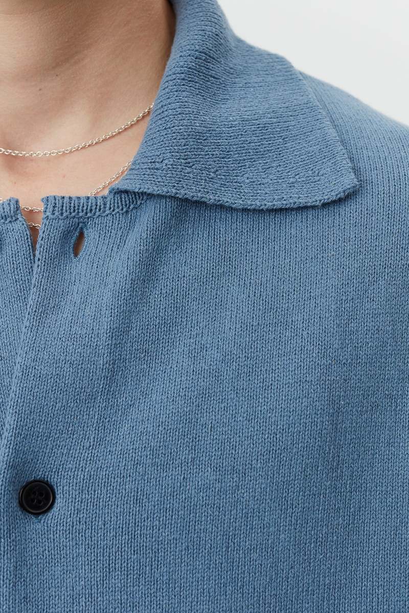 【mfpen】formal polo mfpen Mens Formal Polo Shirt - Dusty Blue | Garmentory