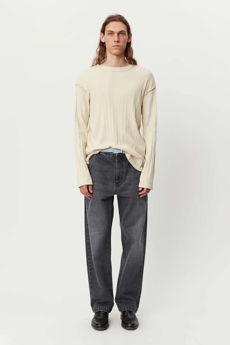 mfpen New Rib LS Tee - Ecru | Garmentory