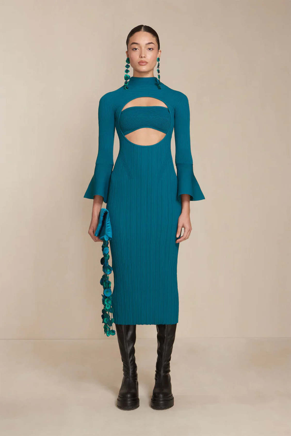 slim fit dress slacks LUKA KNIT DRESS