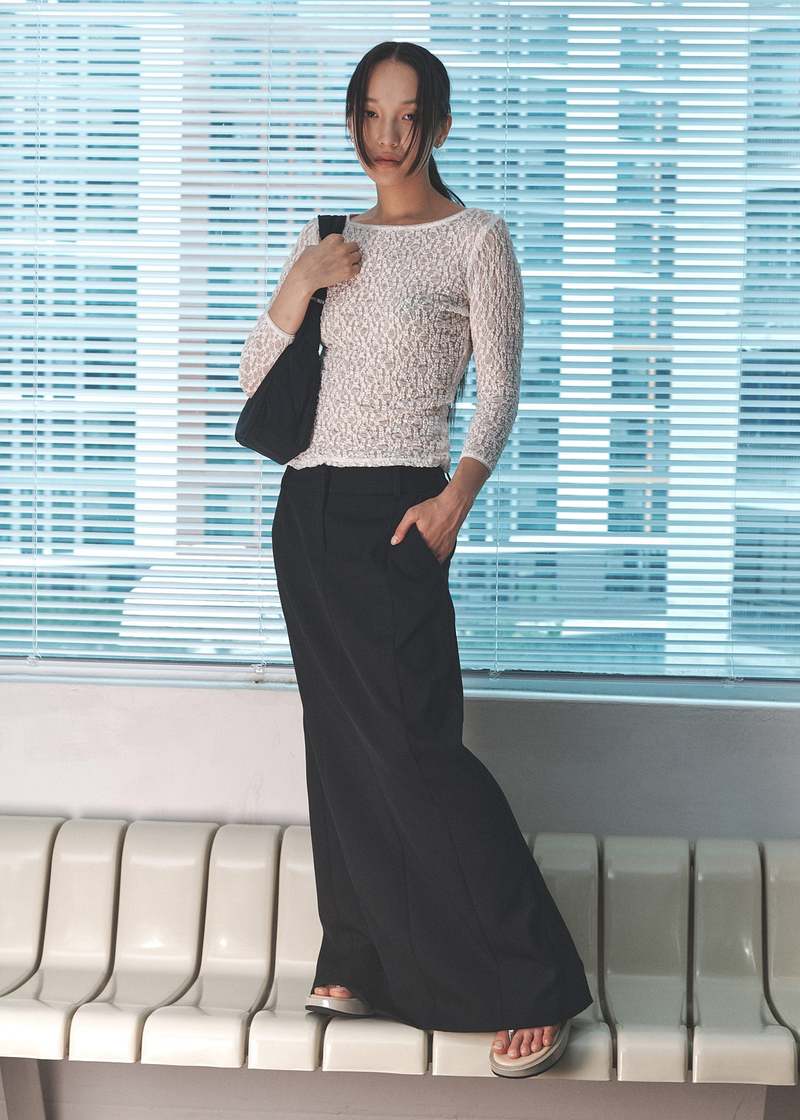 permanent vacation All-Day Maxi Skirt Black