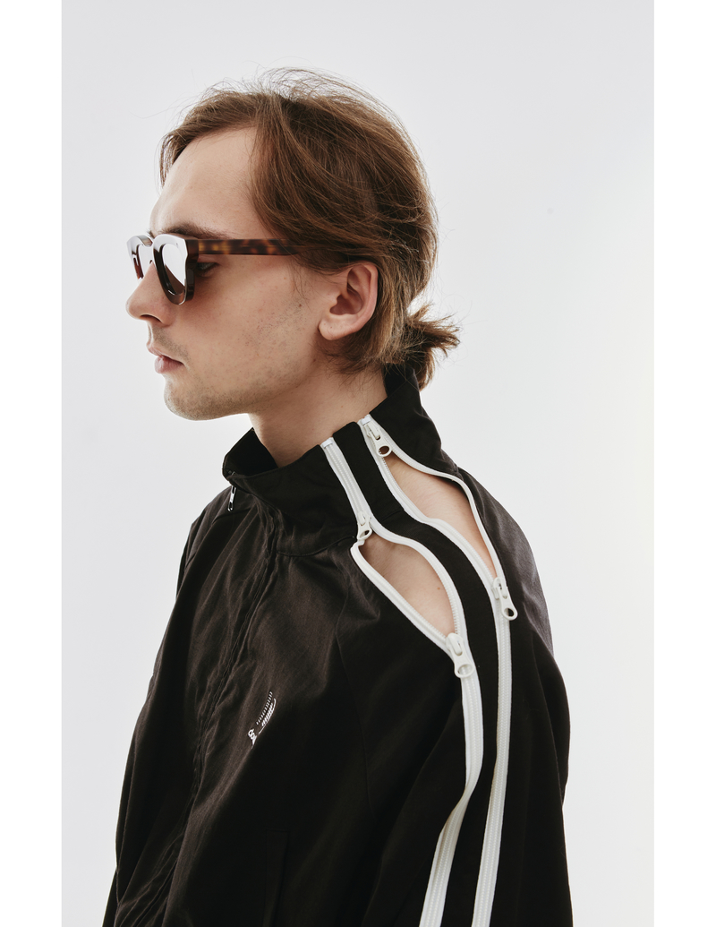 トップス doublet ZIP UP TRACK JACKET Doublet Zip Up Track Jacket - Black | Garmentory