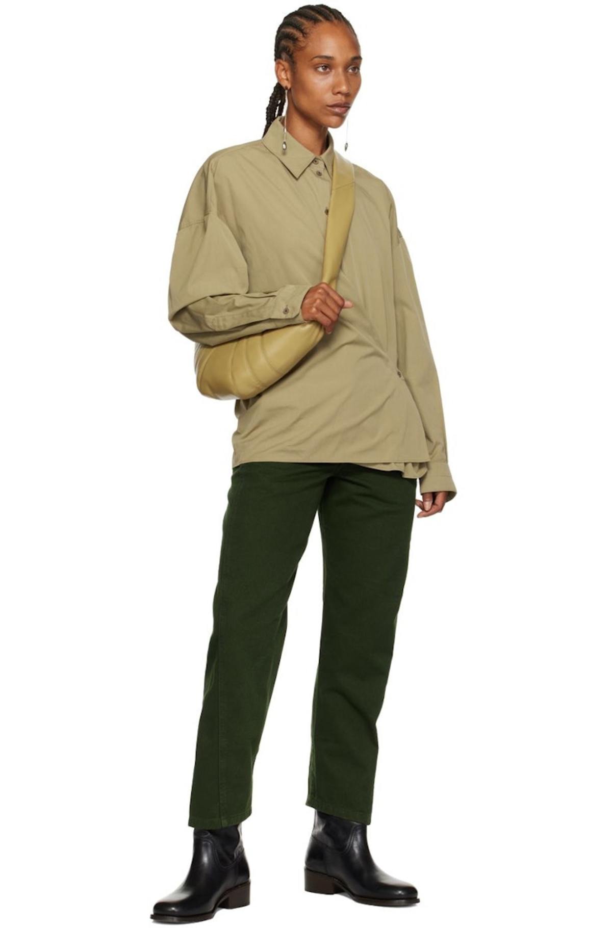 Lemaire Twisted Shirt - Dusty Khaki | Garmentory