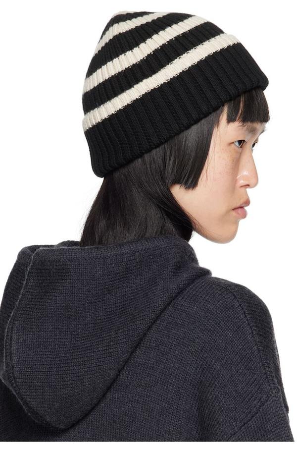 【関税込み】TOTEME ブラック シアリング Winter ビーニー Winter hats – TOTEME
