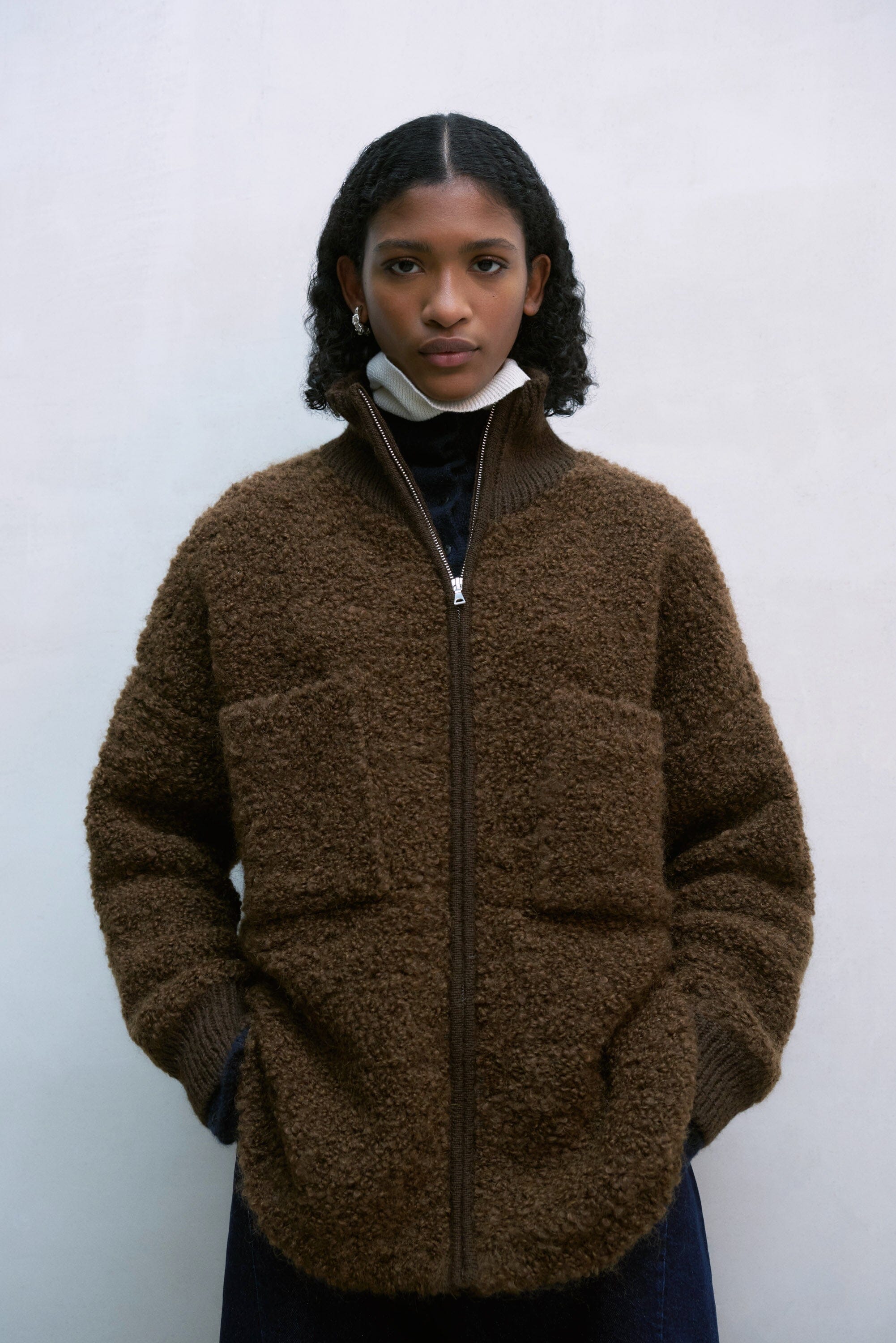ジャケット・アウター SEFR BROWN MOHAIR ESCO COAT Esco Coat in Brown Mohair – SVRN