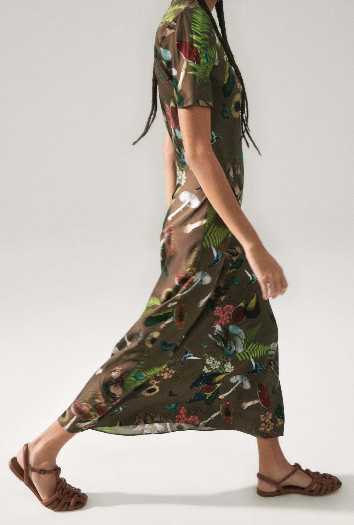 silk laundry mushroom dress Silk Laundry 90S SLIP DRESS