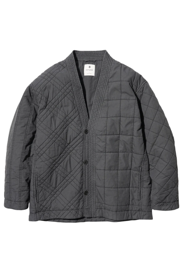 Snow Peak Upcycled Cotton Quilted Jacket - Black