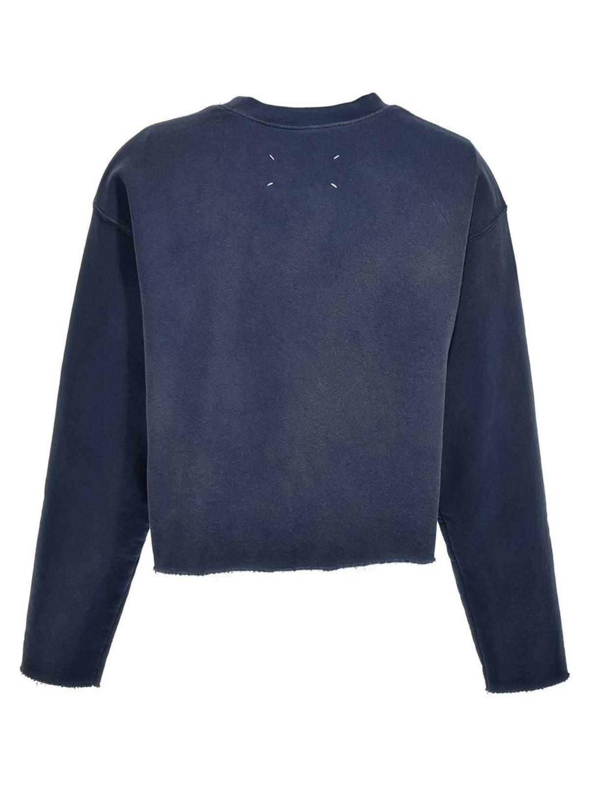 Maison Margiela Logo Embroidery Cropped Sweatshirt | Garmentory