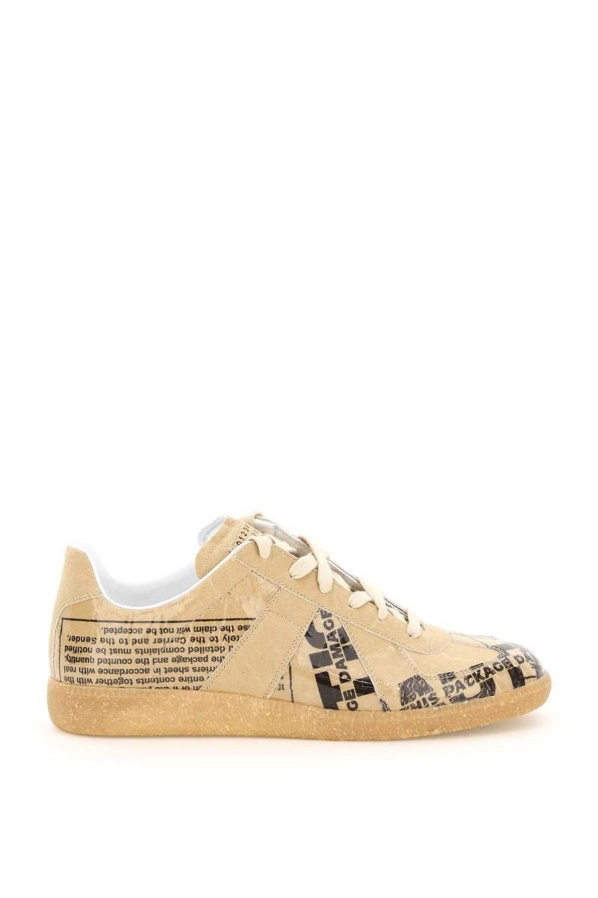 Maison margiela paper effect replica sneakers | Garmentory