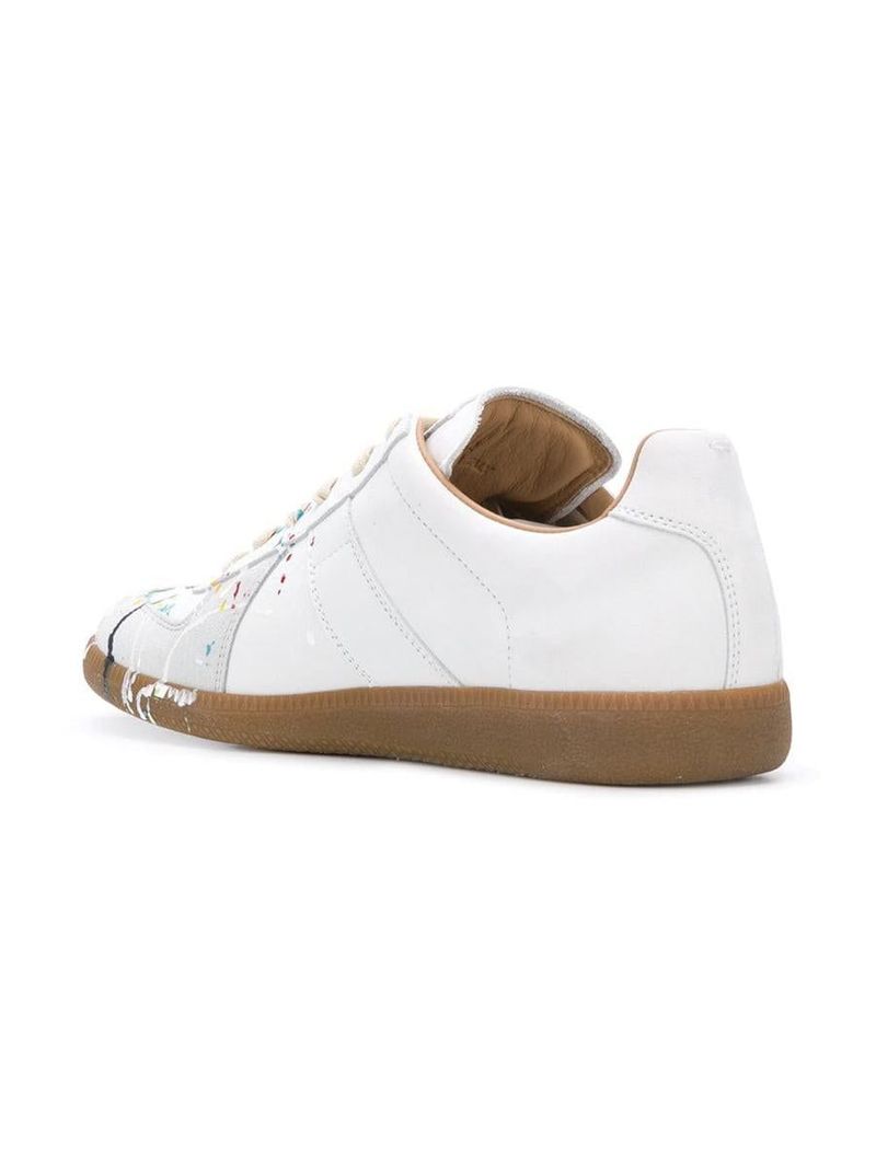 MAISON MARGIELA SNEAKERS REPLICA IN PELLE BIANCA | Garmentory