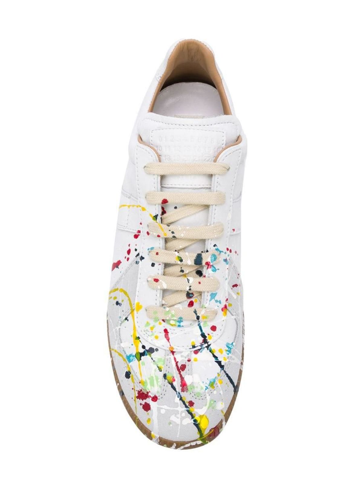 MAISON MARGIELA SNEAKERS REPLICA IN PELLE BIANCA | Garmentory